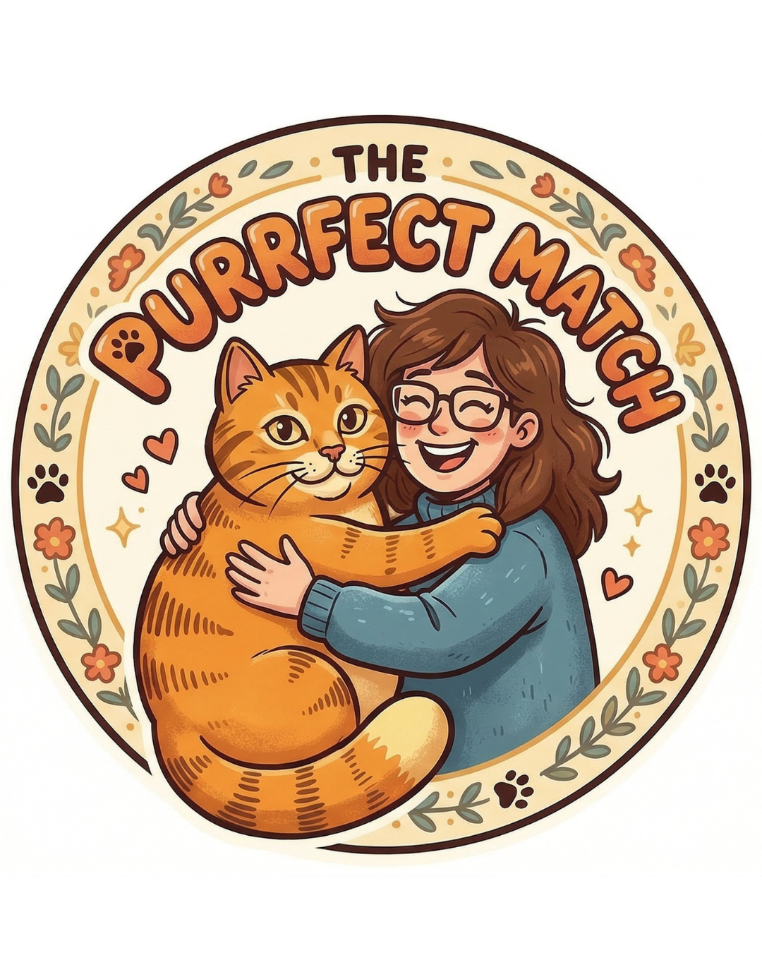The Purrrfect Match Logo